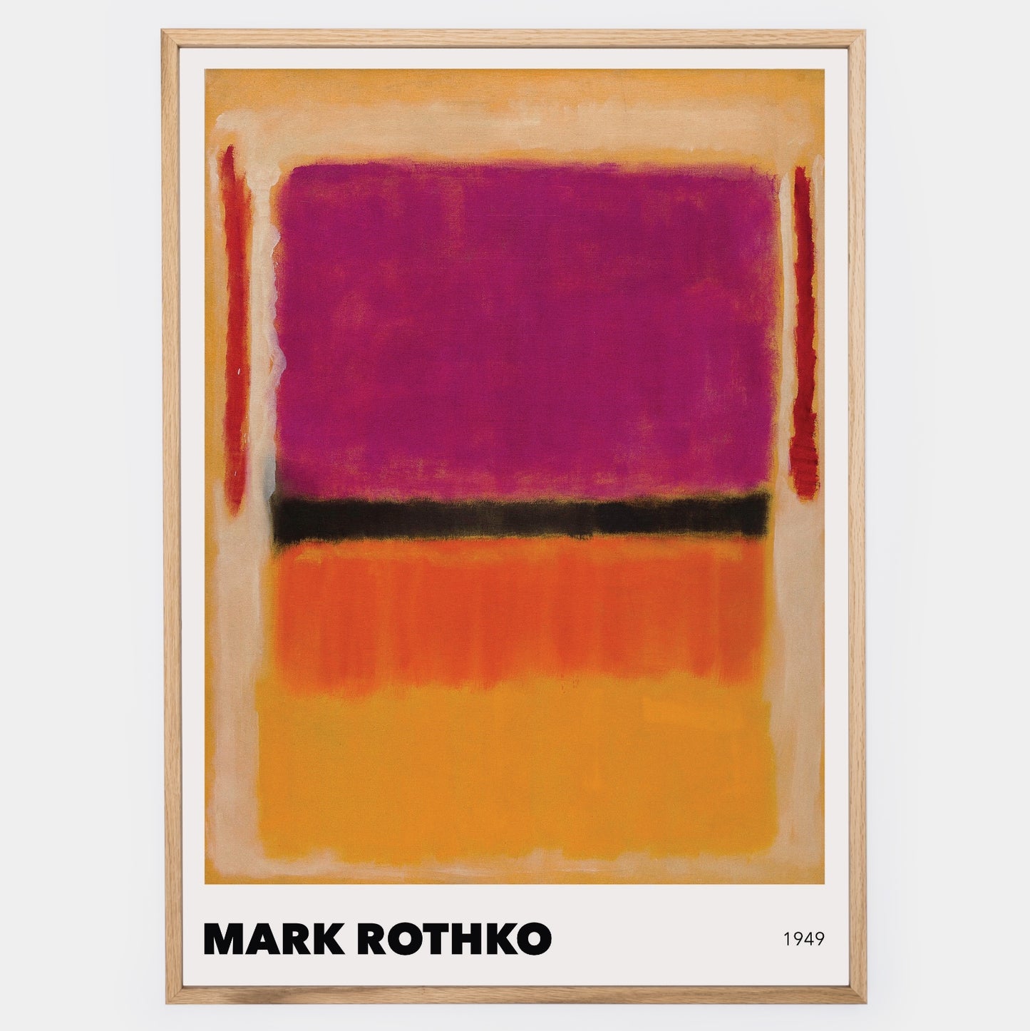 Plagát Red, Violet, Black, Orange, Yellow on Yellow | Mark Rothko