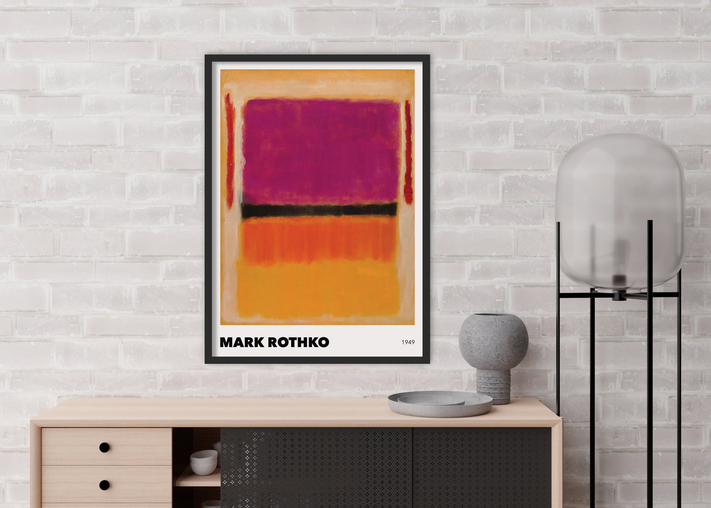 Plagát Red, Violet, Black, Orange, Yellow on Yellow | Mark Rothko