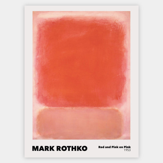 Plakát Red and Pink on Pink | Mark Rothko