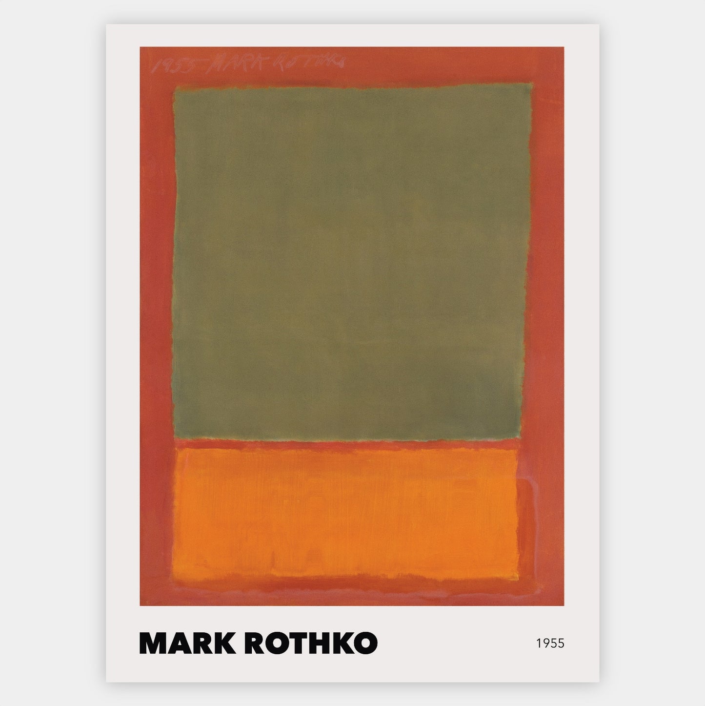 Plagát Orange and Green on Red, 1955 | Mark Rothko