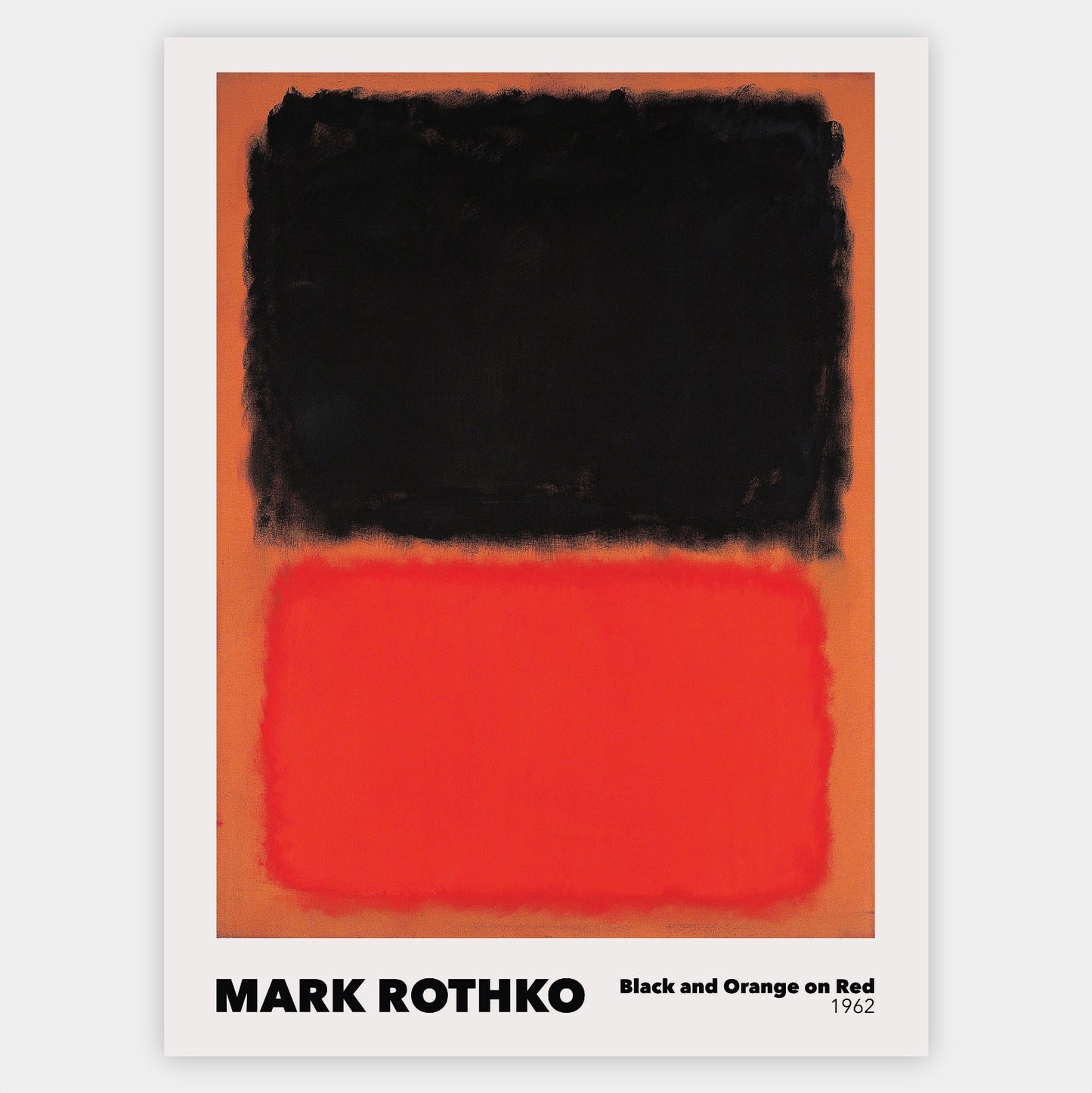 Plagát Black and Orange on Red | Mark Rothko