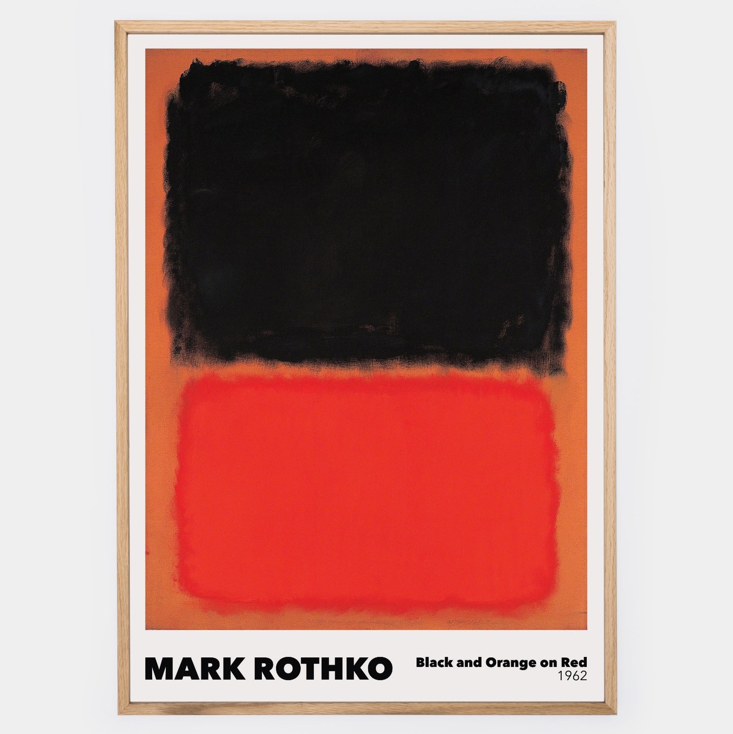 Plagát Black and Orange on Red | Mark Rothko