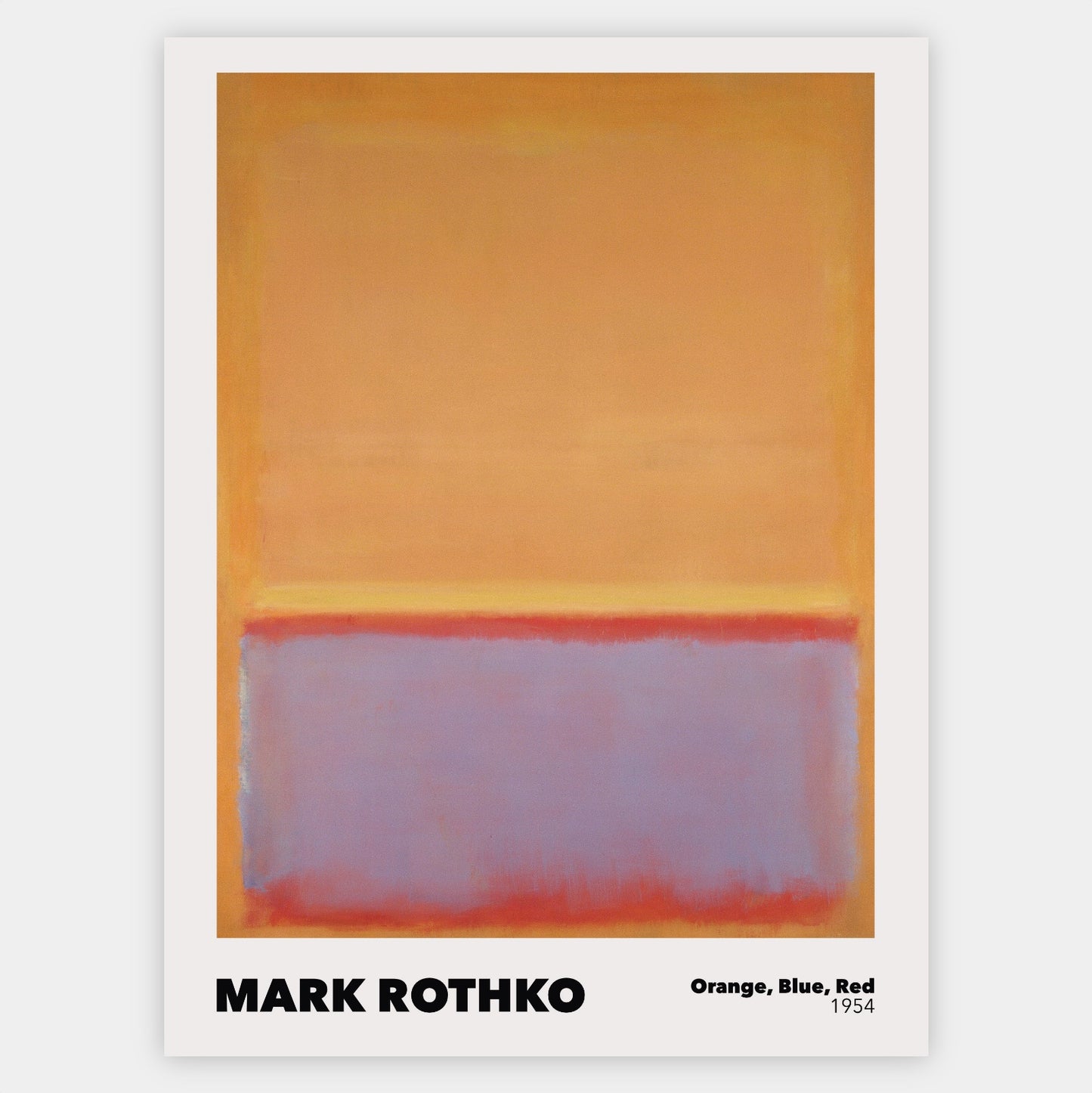 Plagát Orange, Blue, Red | Mark Rothko