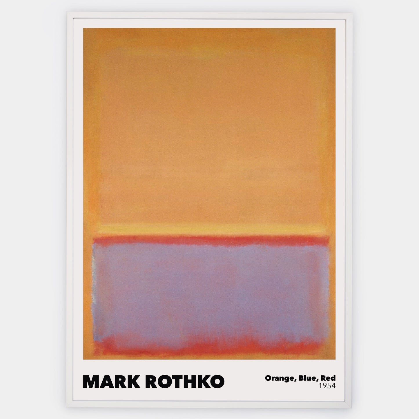 Plagát Orange, Blue, Red | Mark Rothko