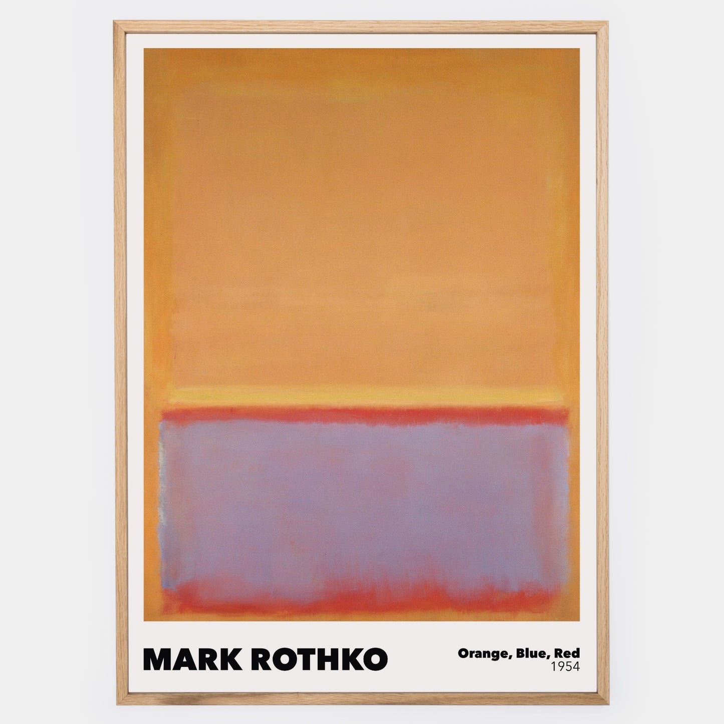 Plagát Orange, Blue, Red | Mark Rothko