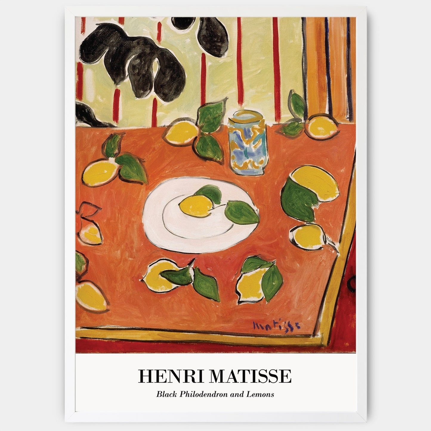 Plagát Black Philodendron and Lemons | Henri Matisse