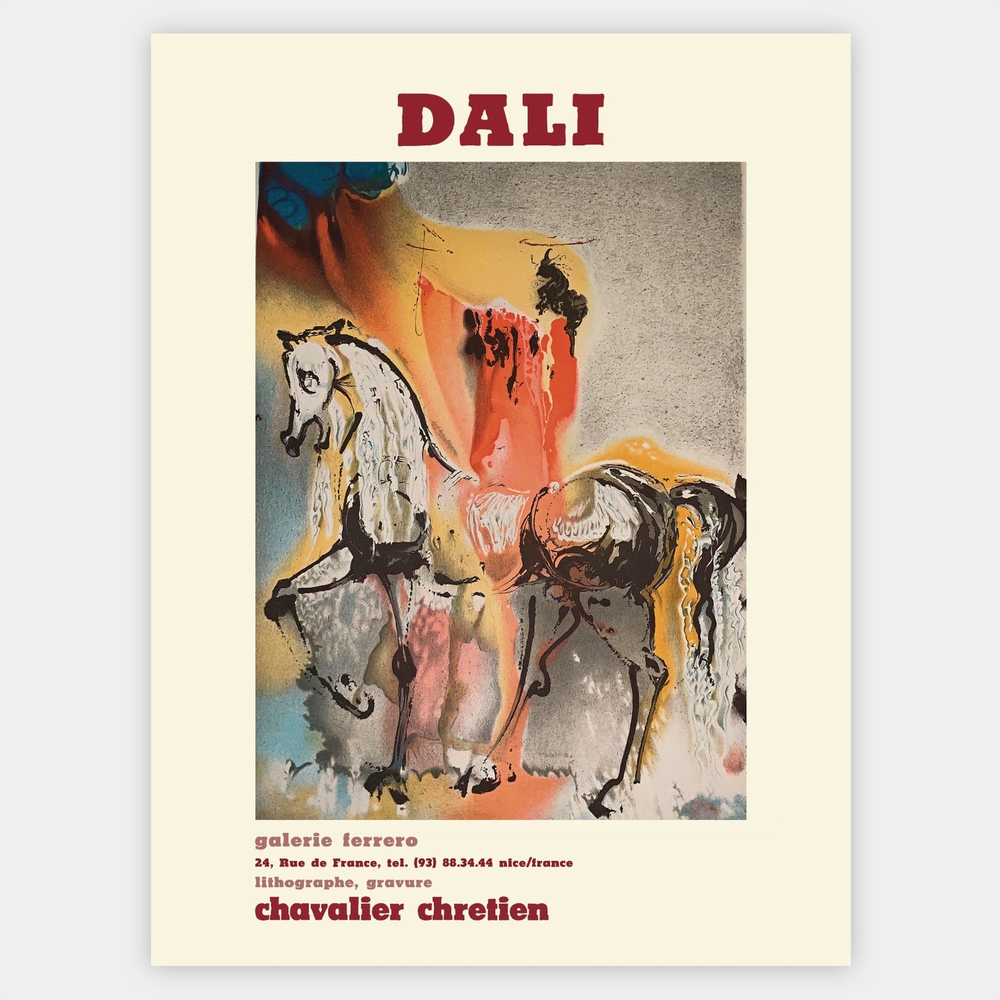 Plagát Chavalier Chretien | Salvador Dali