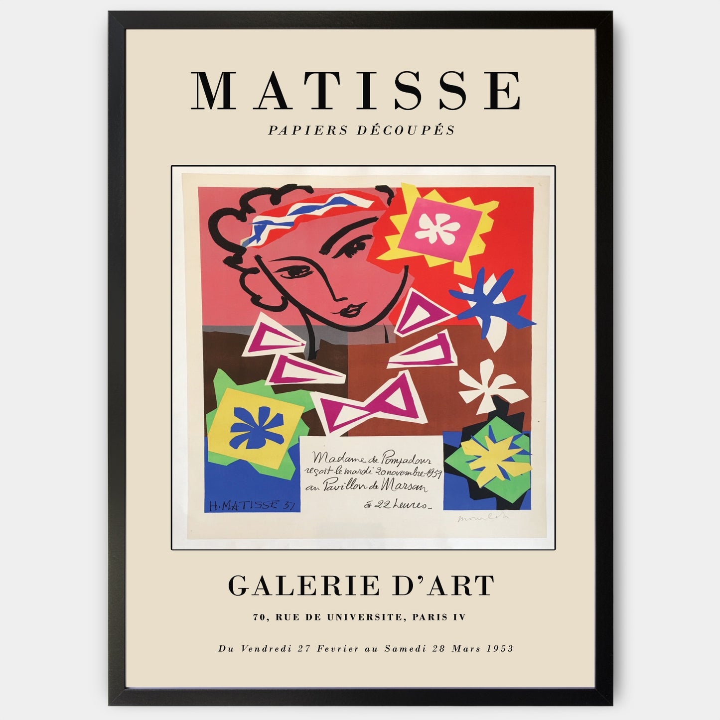 Plagát Papiers Découpés 1953 | Henri Matisse