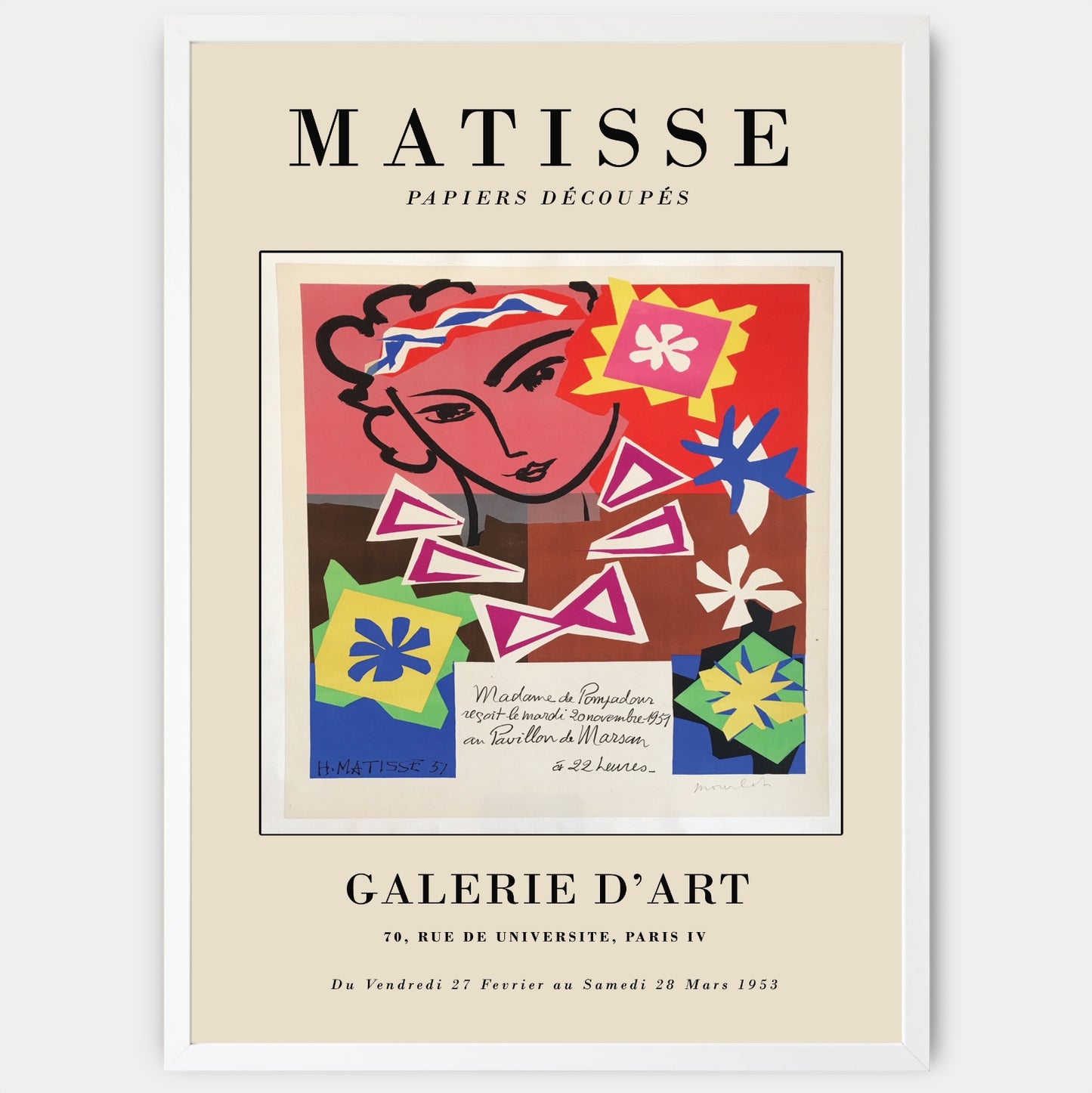 Plagát Papiers Découpés 1953 | Henri Matisse