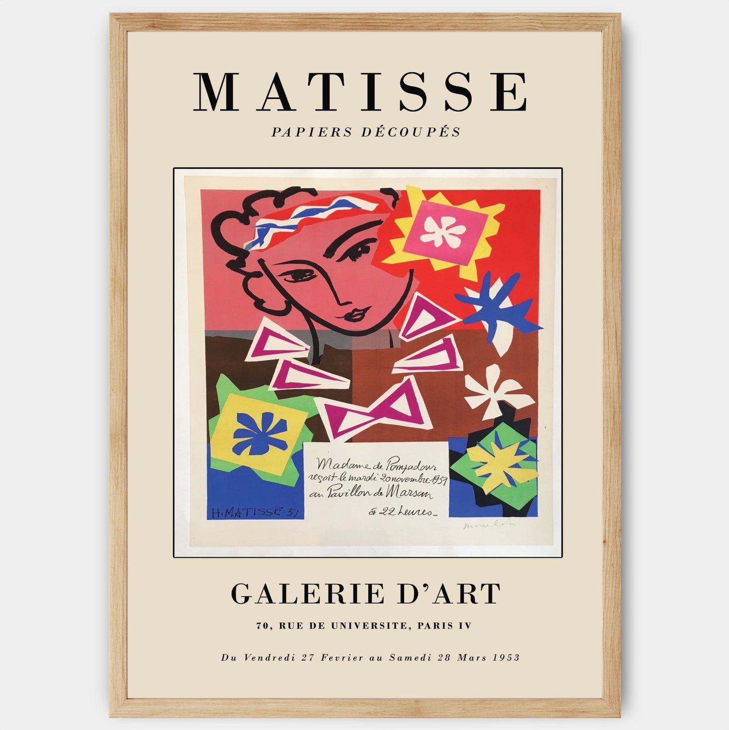 Plagát Papiers Découpés 1953 | Henri Matisse