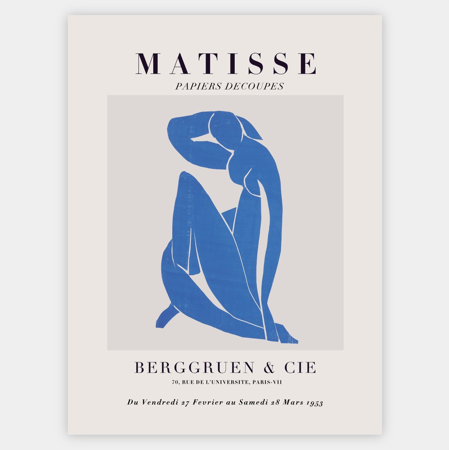 Plagát Nu Bleu I | Henri Matisse