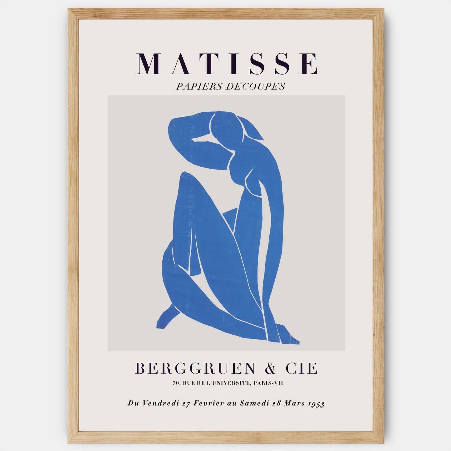 Plagát Nu Bleu I | Henri Matisse