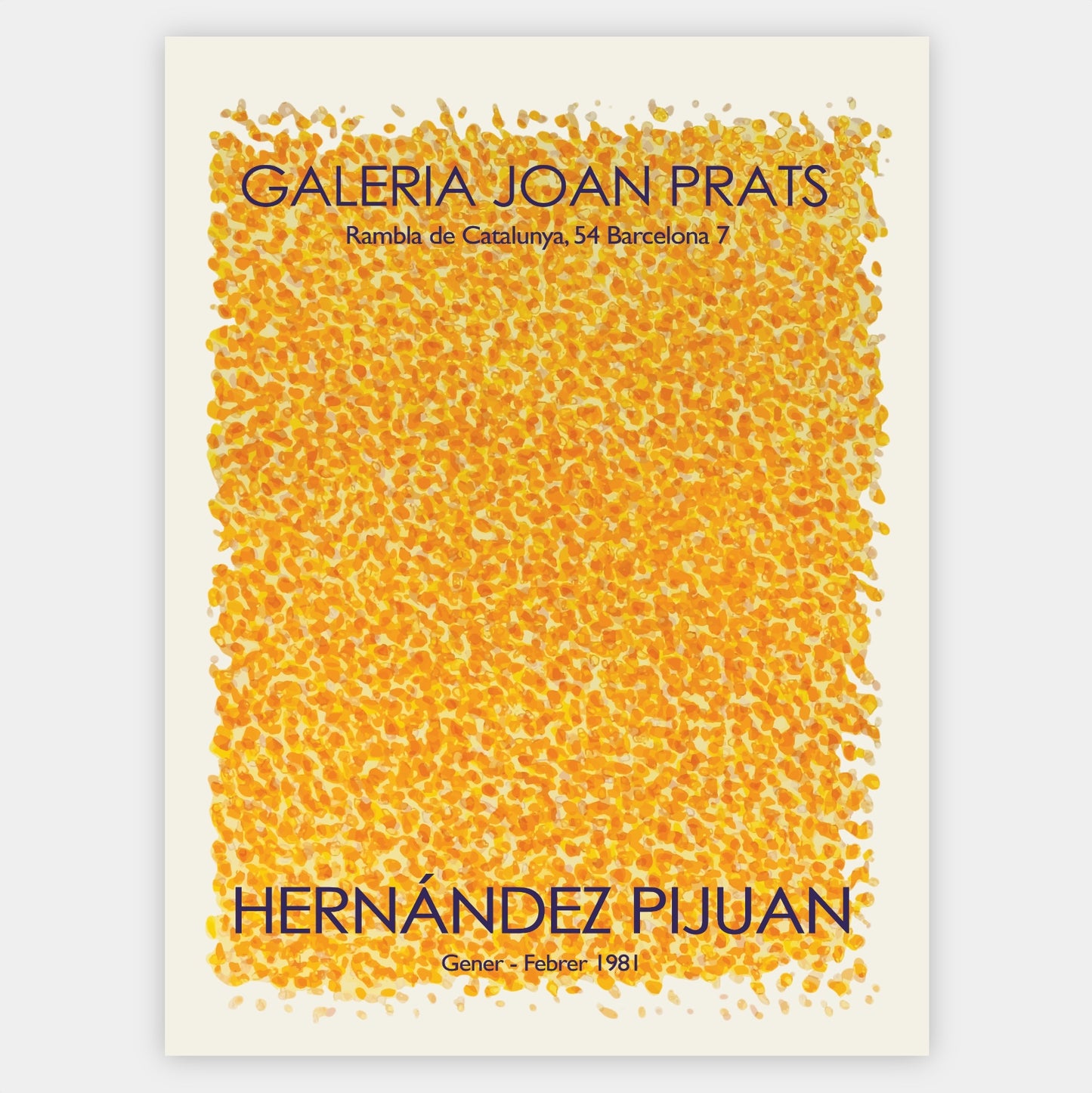 Plagát Yellow Dots | Hernández Pijuan