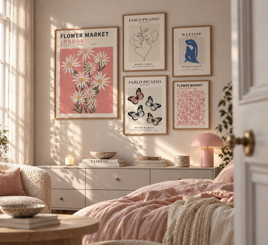 Set of 5 Butterflies posters