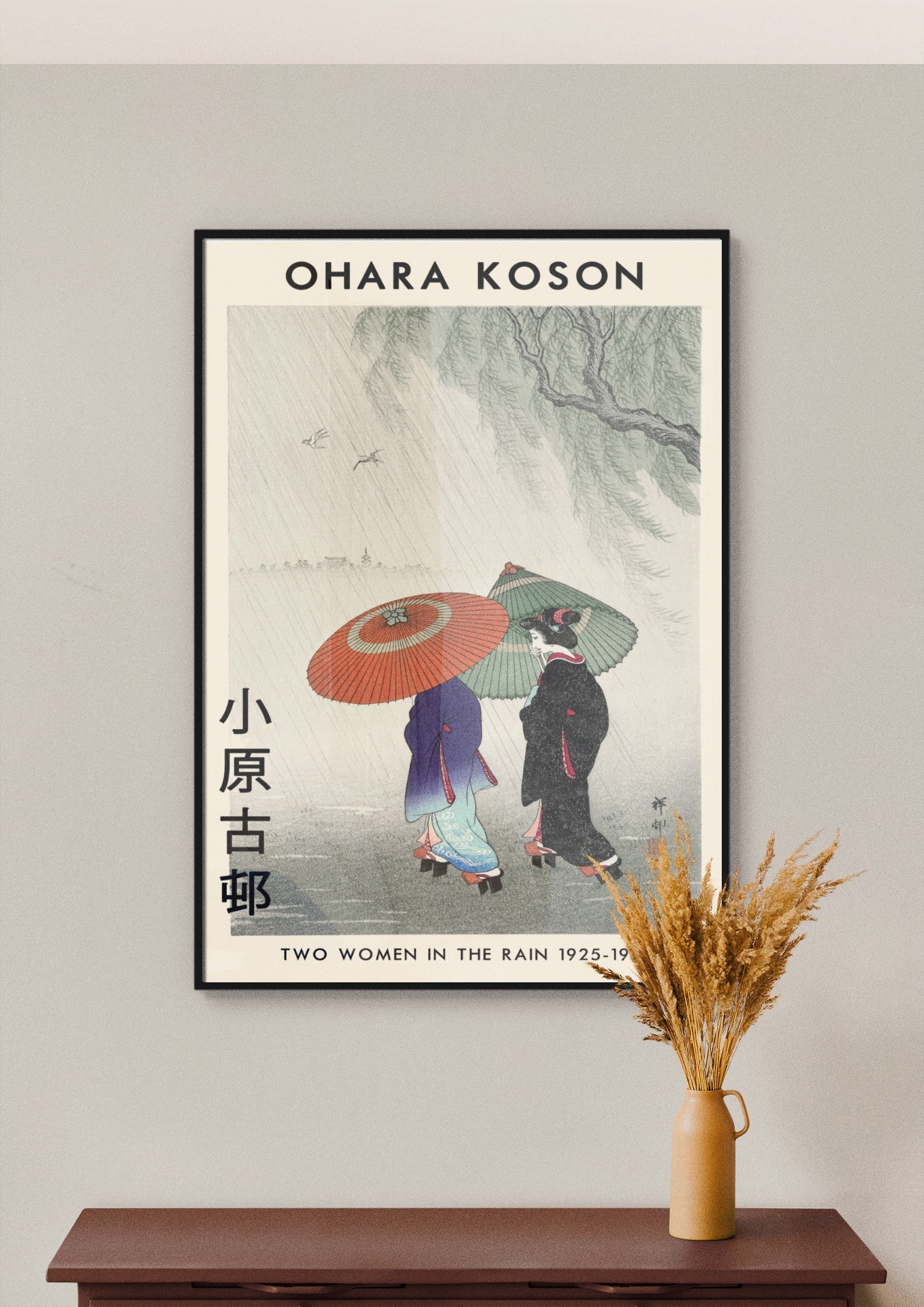 Plagát Two Women In The Rain | Ohara Koson