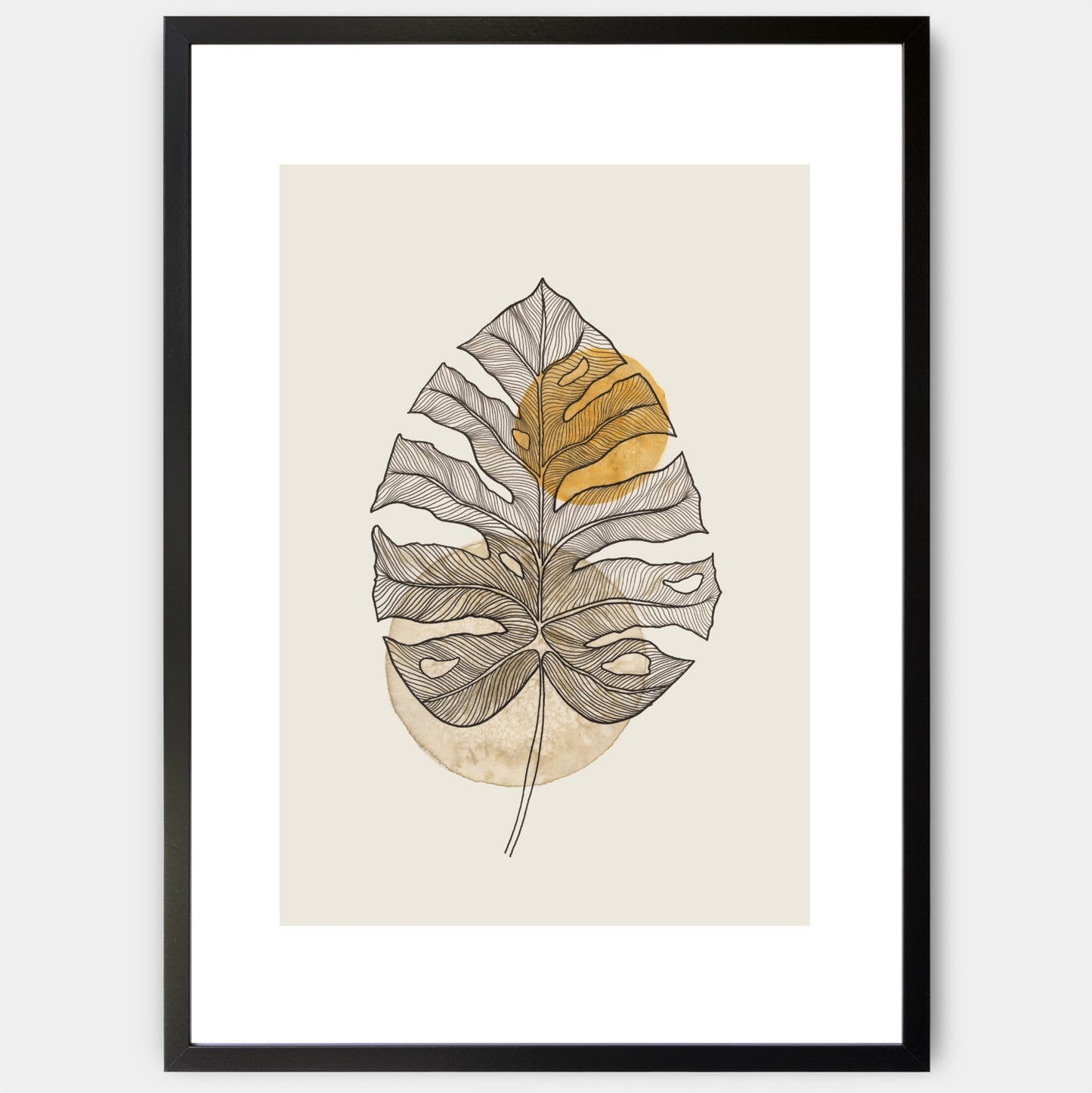 Plagát Monstera in Beige